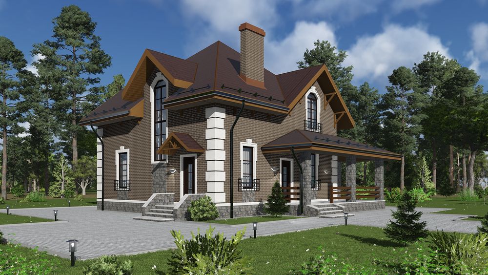 Облицовочный пустотелый, М-150,120x250x88, коричневый, Керма