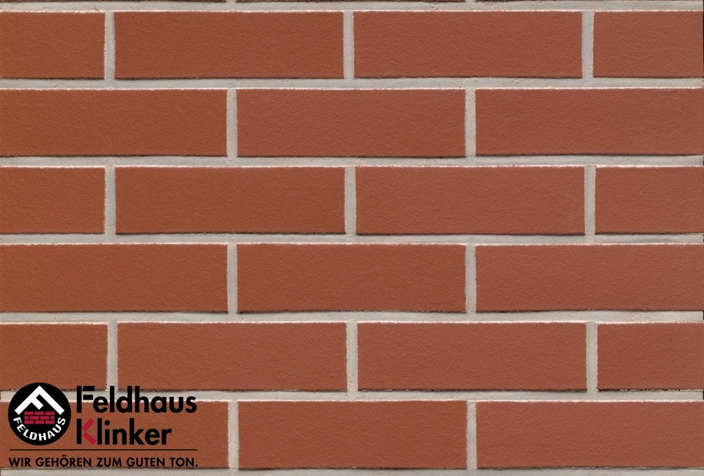 Клинкерная фасадная плитка Feldhaus Klinker R400 Carmesi liso гладкая NF9, 240*9*71 мм