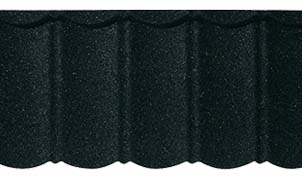 Композитная черепица рядовая AeroDek Tradition цвет Черный Бриллиант (17)