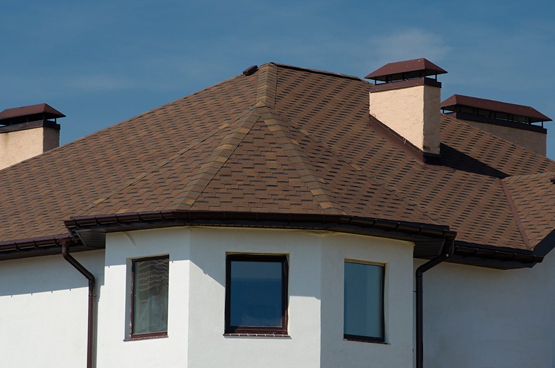 Гибкая черепица рядовая ROOFSHIELD МОДЕРН ФЕМЕЛИ коричневый с оттенением